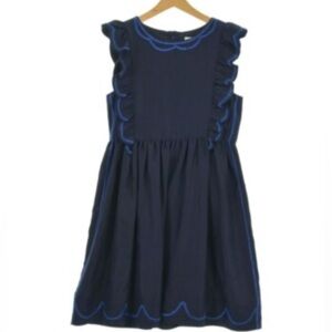 NWOT Burberry Navy Blue Ruffled Dress size 2y silk